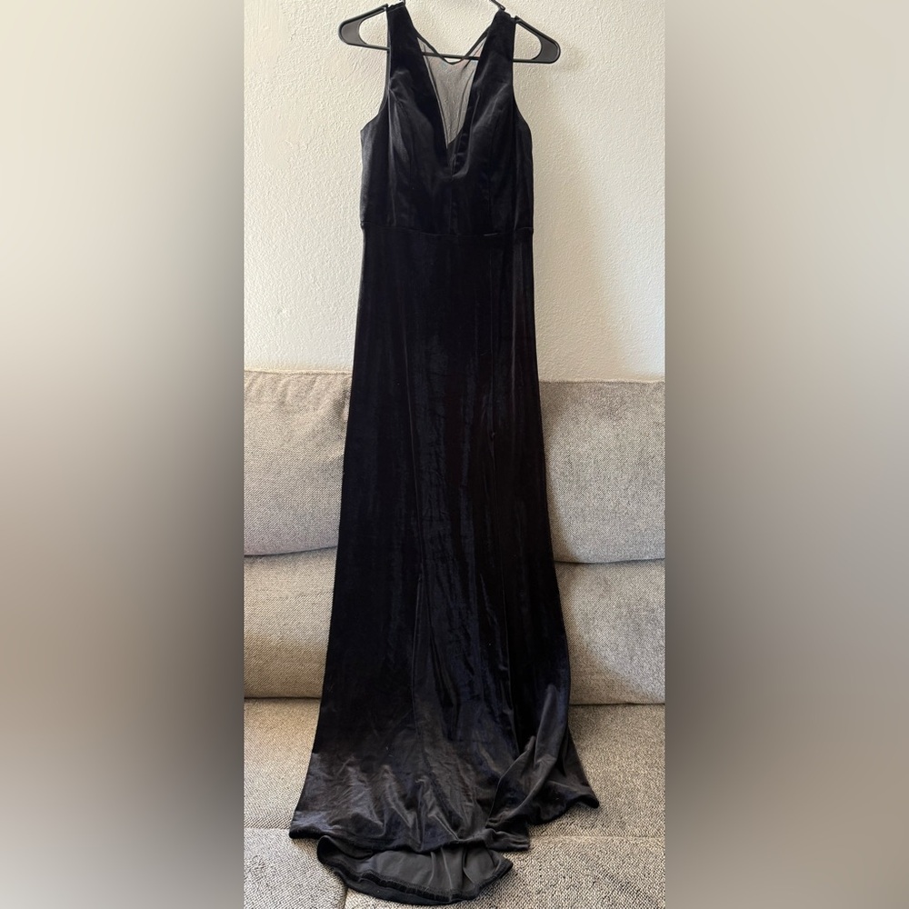 Elegant Black Velvet dress